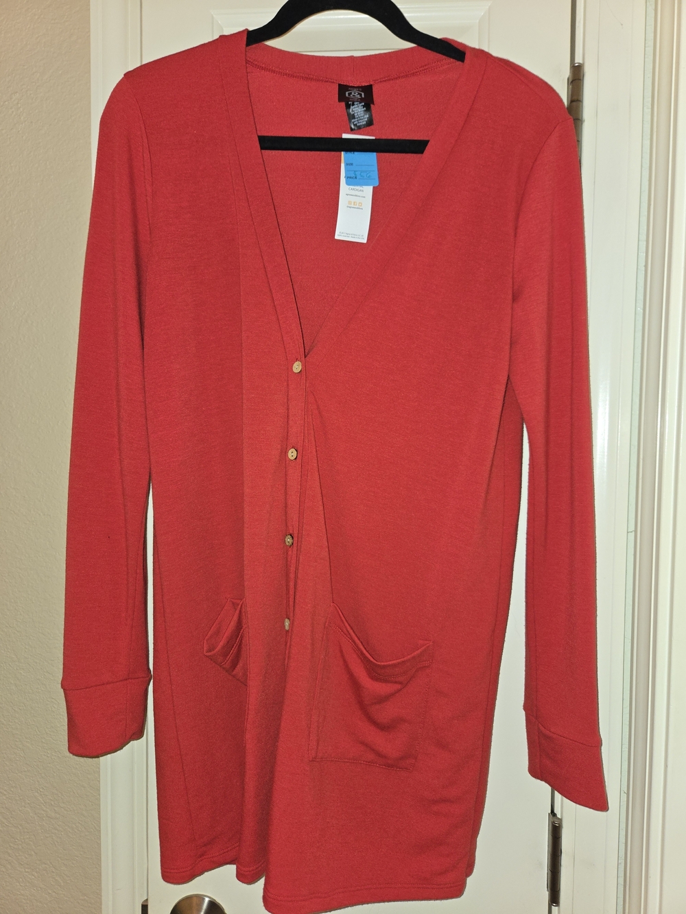 Agnes & Dora Bright Red Small Cardigan